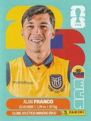 Panini FIFA World Cup 2026 Sticker ECU 10 Alan Franco International Edition