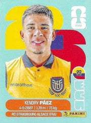 Panini FIFA World Cup 2026 Sticker ECU 11 Kendry Paez International Edition