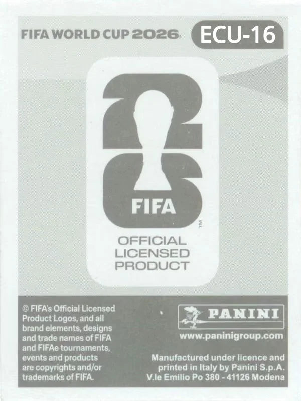 Panini FIFA World Cup 2026 Sticker ECU 16 Gonzalo Plata International Edition
