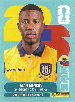 Panini FIFA World Cup 2026 Sticker ECU 18 Alan Minda International Edition
