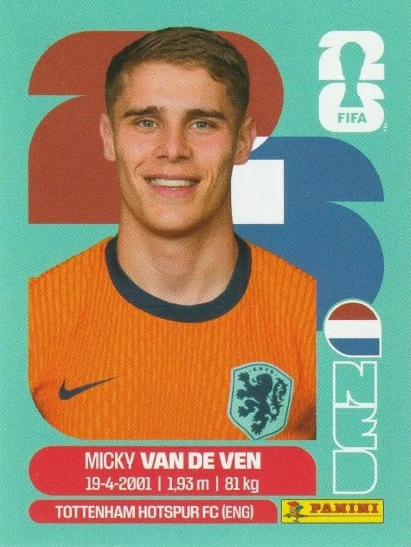 Panini FIFA World Cup 2026 Sticker NED 4 Micky van de Ven International Edition