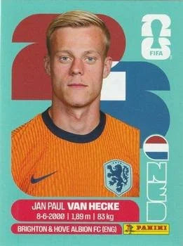 Panini FIFA World Cup 2026 Sticker NED 9 Jan Paul van Hecke International Edition
