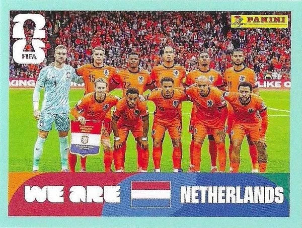 Panini FIFA World Cup 2026 Sticker NED 13 We Are Netherlands Team Photo International Edition