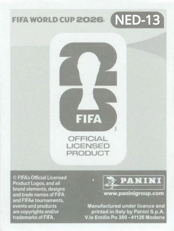 Panini FIFA World Cup 2026 Sticker NED 13 We Are Netherlands Team Photo International Edition
