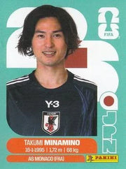 Panini FIFA World Cup 2026 Sticker JPN 16 Takumi Minamino International Edition