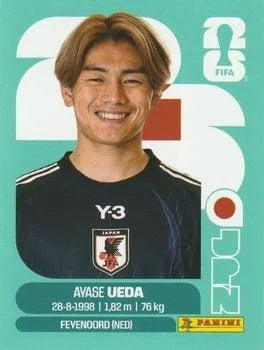 Panini FIFA World Cup 2026 Sticker JPN 20 Ayase Ueda International Edition