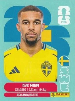 Panini FIFA World Cup 2026 Sticker SWE 3 Isak Hien International Edition