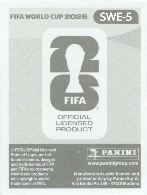 Panini FIFA World Cup 2026 Sticker SWE 5 Emil Holm International Edition