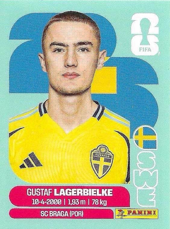 Panini FIFA World Cup 2026 Sticker SWE 7 Gustaf Lagerbielke International Edition