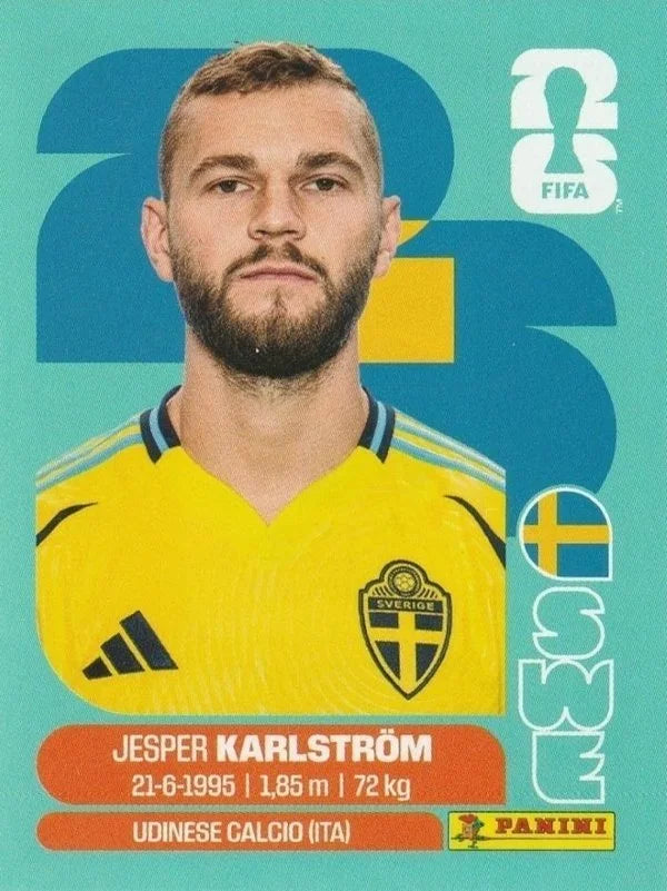 Panini FIFA World Cup 2026 Sticker SWE 10 Jesper Karlström International Edition
