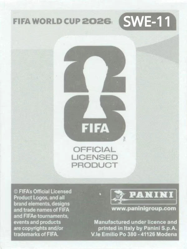 Panini FIFA World Cup 2026 Sticker SWE 11 Yasin Ayari International Edition