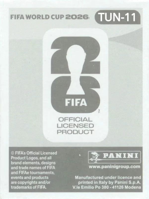 Panini FIFA World Cup 2026 Sticker TUN 11 Ferjani Sassi International Edition
