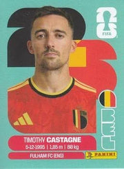 Panini FIFA World Cup 2026 Sticker BEL 4 Timothy Castagne International Edition