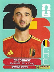 Panini FIFA World Cup 2026 Sticker BEL 5 Zeno Debast International Edition