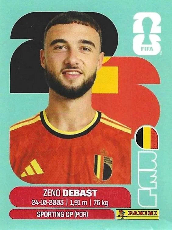 Panini FIFA World Cup 2026 Sticker BEL 5 Zeno Debast International Edition