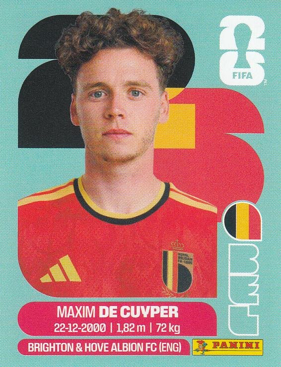 Panini FIFA World Cup 2026 Sticker BEL 7 Maxim De Cuyper International Edition