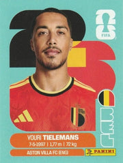 Panini FIFA World Cup 2026 Sticker BEL 9 Youri Tielemans International Edition