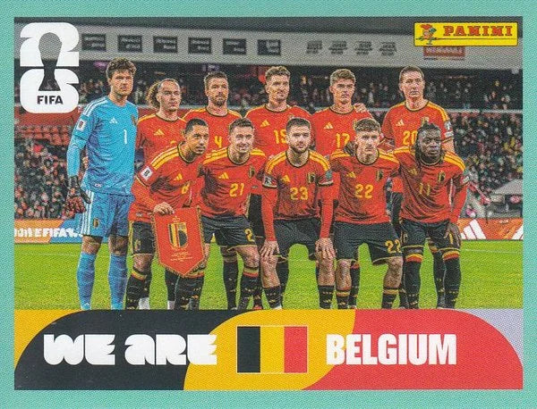 Panini FIFA World Cup 2026 Sticker BEL 13 We Are Belgium Team Photo International Edition