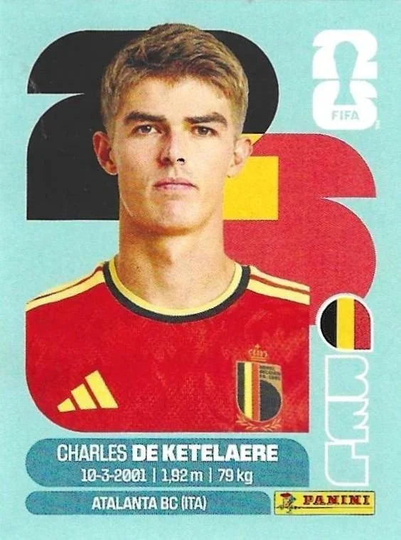 Panini FIFA World Cup 2026 Sticker BEL 17 Charles De Ketelaere International Edition