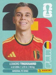 Panini FIFA World Cup 2026 Sticker BEL 18 Leandro Trossard International Edition