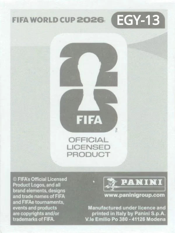 Panini FIFA World Cup 2026 Sticker EGY 13 We Are Egypt Team Photo International Edition