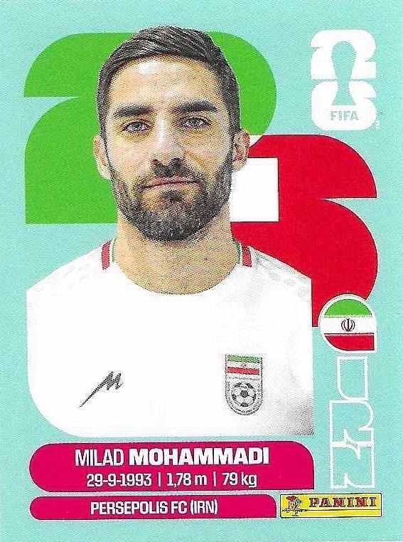 Panini FIFA World Cup 2026 Sticker IRN 5 Milad Mohammadi International Edition