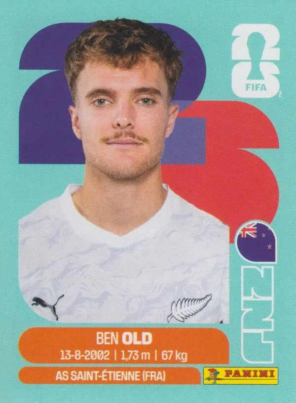 Panini FIFA World Cup 2026 Sticker NZL 16 Ben Old International Edition