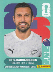 Panini FIFA World Cup 2026 Sticker NZL 20 Kosta Barbarouses International Edition