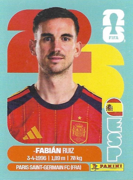 Panini FIFA World Cup 2026 Sticker ESP 12 Fabian Ruiz International Edition
