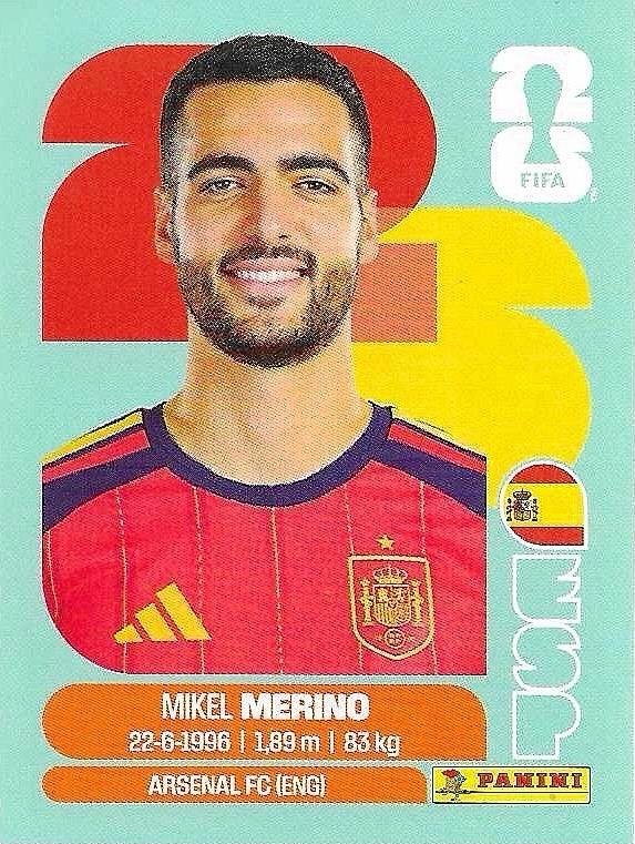 Panini FIFA World Cup 2026 Sticker ESP 14 Mikel Merino International Edition