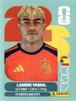 Panini FIFA World Cup 2026 Sticker ESP 15 Lamine Yamal International Edition
