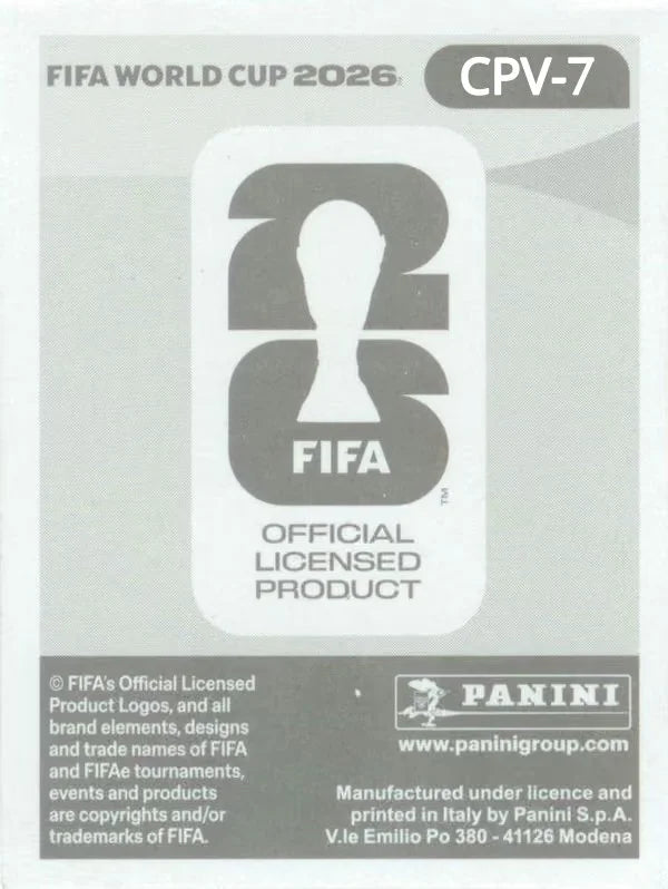 Panini FIFA World Cup 2026 Sticker CPV 7 Wagner Pina International Edition