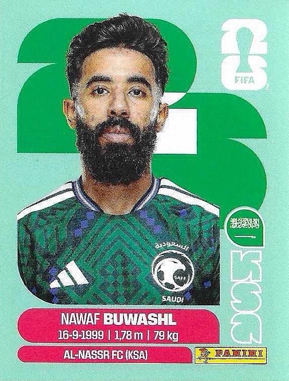 Panini FIFA World Cup 2026 Sticker KSA 5 Nawaf Bouwashl International Edition