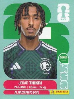 Panini FIFA World Cup 2026 Sticker KSA 6 Jihad Thakri International Edition