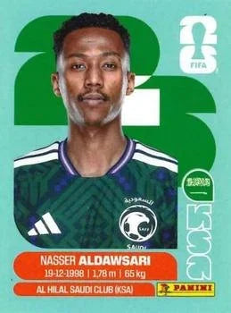 Panini FIFA World Cup 2026 Sticker KSA 12 Nasser Aldawsari (Saudi Arabia International Edition