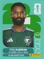 Panini FIFA World Cup 2026 Sticker KSA 18 Feras Akbrikan International Edition