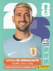 Panini FIFA World Cup 2026 Sticker URU 11 Giorgian De Arrascaeta International Edition