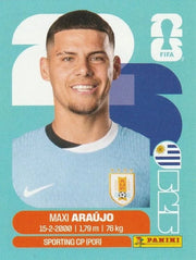 Panini FIFA World Cup 2026 Sticker URU 16 Maxi Araujo International Edition