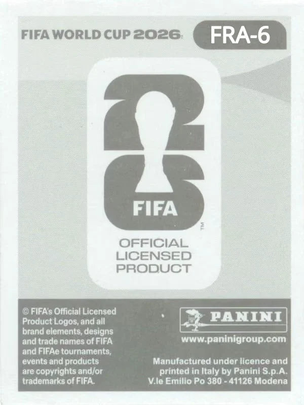 Panini FIFA World Cup 2026 Sticker FRA 6 Ibrahima Konate International Edition