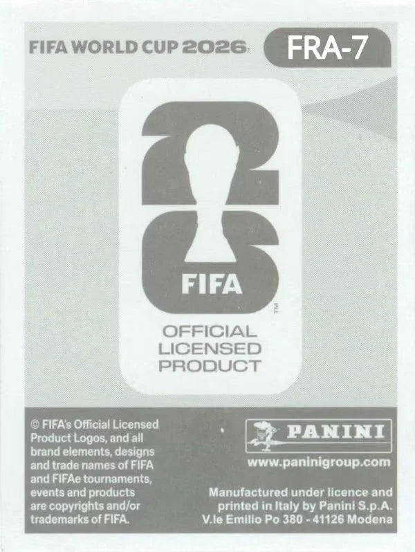 Panini FIFA World Cup 2026 Sticker FRA 7 Dayot Upamecano International Edition