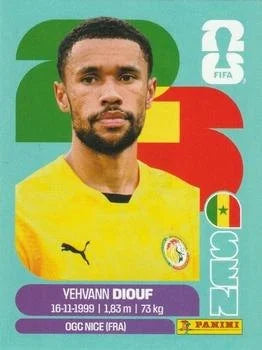 Panini FIFA World Cup 2026 Sticker SEN 3 Yehvann Diouf International Edition