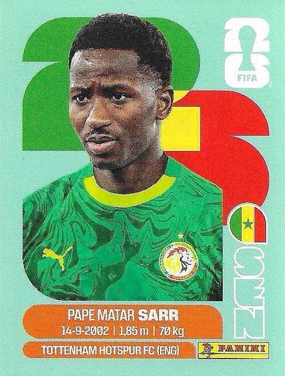 Panini FIFA World Cup 2026 Sticker SEN 10 Pape Matar Sarr International Edition