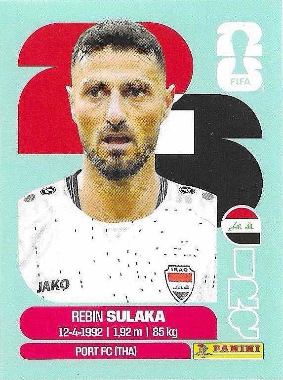 Panini FIFA World Cup 2026 Sticker IRQ 3 Rebin Sulaka International Edition