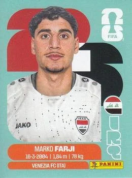 Panini FIFA World Cup 2026 Sticker IRQ 16 Marko Farji International Edition