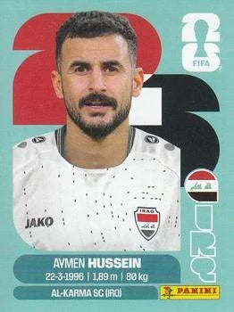 Panini FIFA World Cup 2026 Sticker IRQ 19 Aymen Hussein International Edition