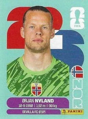Panini FIFA World Cup 2026 Sticker NOR 2 Orjan Nyland International Edition