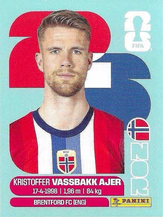 Panini FIFA World Cup 2026 Sticker NOR 5 Kristoffer Vassbakk Ajer International Edition