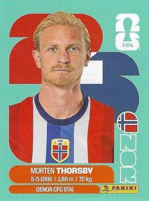 Panini FIFA World Cup 2026 Sticker NOR 9 Morten Thorsby International Edition