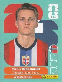 Panini FIFA World Cup 2026 Sticker NOR 10 Martin Ødegaard International Edition
