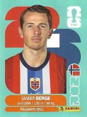 Panini FIFA World Cup 2026 Sticker NOR 11 Sander Berge International Edition